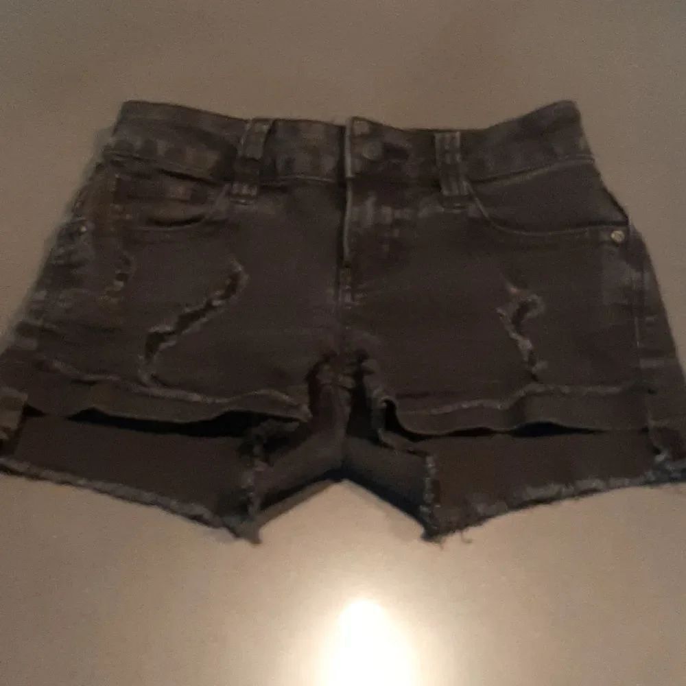 NOBO Distressed Black Cut Off Jean Shorts